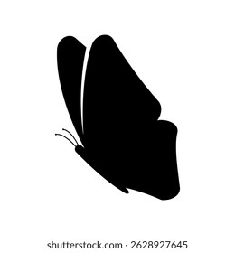 Silhouette of a butterfly. Butterfly vector illustration. Butterfly icon for app or web