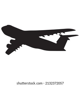 Silhouette Of A C-5 Galaxy