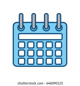 Silhouette Calendar Symbol Icon Design