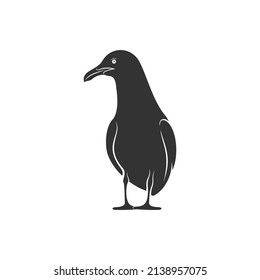 Silhouette Camar Vogel Symbol Vektorgrafik Design