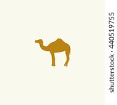 Silhouette camel.