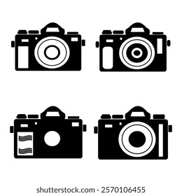 silhouette camera bundle,silhouette camera vector set,silhouette camera,digital silhouette camera,Camera silhouette vector bundle