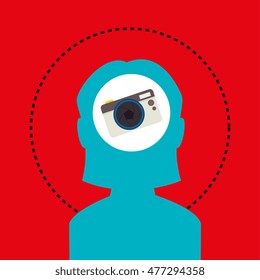 silhouette camera photo icon