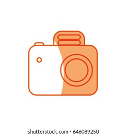 silhouette camera symbol icon design