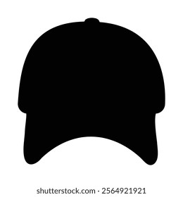 Silhouette Cap Flat Design, Silhouette Cap