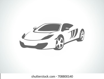 silhouette of the car
