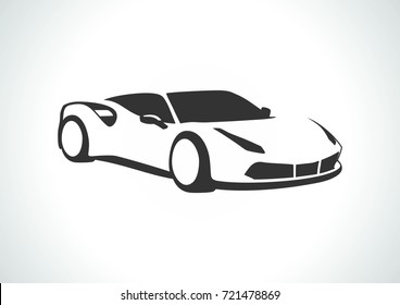 silhouette of the car