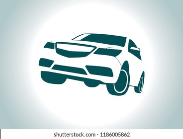 the silhouette of the car. Akura.