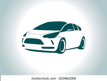 the silhouette of the car. Citroen.