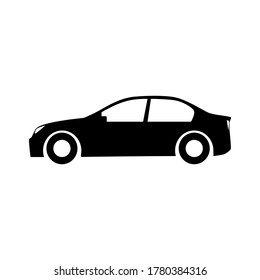 silhouette car icon for logo vehicle branding.vector illustration
