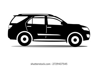 Silhouette Auto Icon Vektor - Minimal Fahrzeug Illustrationen, Auto Silhouette Icons in einfachen und minimalen Vektorstil.