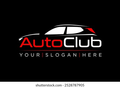 Silhouette Car Logo Abstract Lines Vector. Vector illustration 1