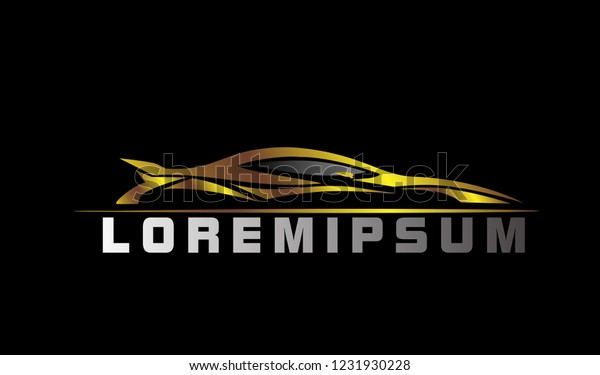silhouette car logo with deep philosophy for\
technology startup company. silhouette car logo design has mean\
elegant and luxury for company\
sign