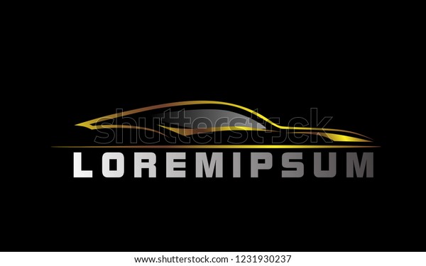 silhouette car logo with deep philosophy for\
technology startup company. silhouette car logo design has mean\
elegant and luxury for company\
sign