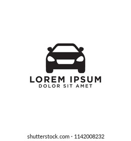 Silhouette of car template