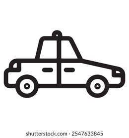 silhouette Car Transport Ico. vactor Car front line icon.
