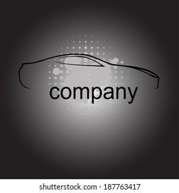 Silhouette of car. Vector illustration