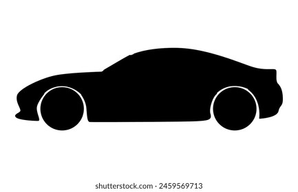 silhouette of car vector illustration