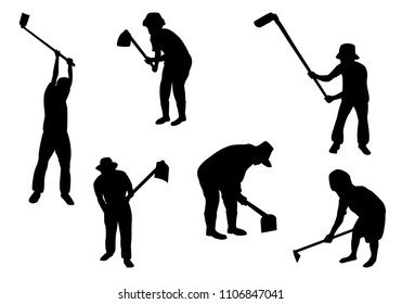 silhouette cartoon shape vector design