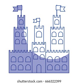 silhouette castle built on an kingdom to protect them