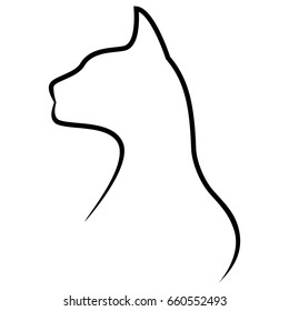 Silhouette of a cat
