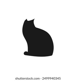 silhouette of a cat with its behavior