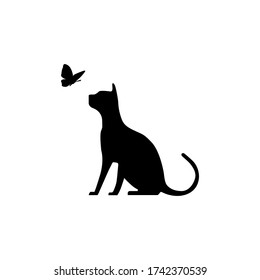 Black Cat Tail Heart Stock Vector (Royalty Free) 99286316 | Shutterstock