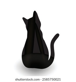 silhouette of a cat on a white background