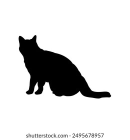 silueta de un gato - icono de Vector
