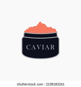 silhouette caviar icon graphic design element vector illustration with modern, cartoon and simple styles isolated on white background