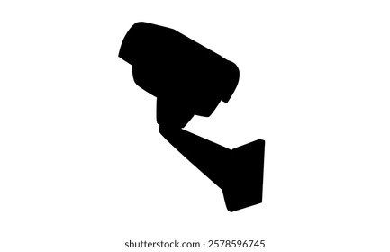 silhouette of Cctv camera illustration