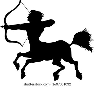 Similar Images, Stock Photos & Vectors of Sagittarius silhouette ...