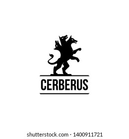 Silhouette Cerberus, Cerberus Heads Logo Design Inspiration  svg