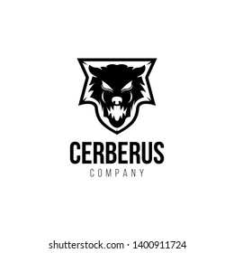 Silhouette Cerberus, Cerberus Heads Logo Design Inspiration 