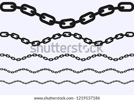 silhouette of chain illustration