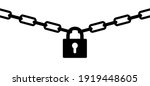 Silhouette chain with lock. Concept of protection. Vector chains icon. Padlock icons. closed lock, opened lock, keyhole. Close or open padlocks (key, Pin code, password. Access security lock) Banner