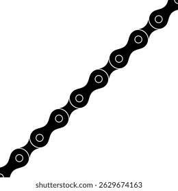 Silhueta da Cadeia para Motocicleta, Bicicleta ou Bicicleta, Máquinas, para Ilustração de Arte, Tipo de Logotipo, Pictograma, Site ou Elemento de Design Gráfico. Ilustração de vetor  