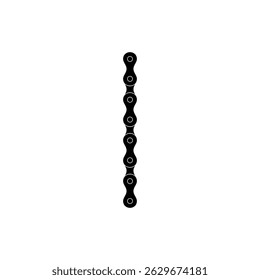 Silhueta da Cadeia para Motocicleta, Bicicleta ou Bicicleta, Máquinas, para Ilustração de Arte, Tipo de Logotipo, Pictograma, Site ou Elemento de Design Gráfico. Ilustração de vetor  
