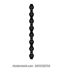 Silhueta da Cadeia para Motocicleta, Bicicleta ou Bicicleta, Máquinas, para Ilustração de Arte, Tipo de Logotipo, Pictograma, Site ou Elemento de Design Gráfico. Ilustração de vetor  