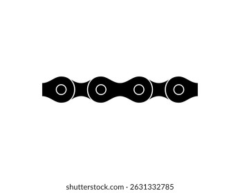 Silhueta da Cadeia para Motocicleta, Bicicleta ou Bicicleta, Máquinas, para Ilustração de Arte, Tipo de Logotipo, Pictograma, Site ou Elemento de Design Gráfico. Ilustração de vetor  