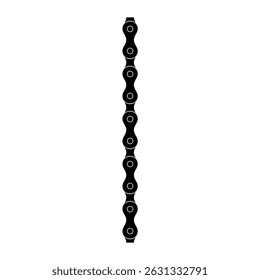 Silhueta da Cadeia para Motocicleta, Bicicleta ou Bicicleta, Máquinas, para Ilustração de Arte, Tipo de Logotipo, Pictograma, Site ou Elemento de Design Gráfico. Ilustração de vetor  