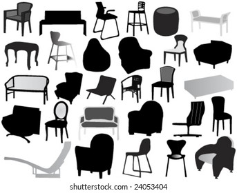 silhouette of chair