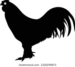 silueta de una gallina con cristales. ilustración vectorial plana aislada en fondo blanco