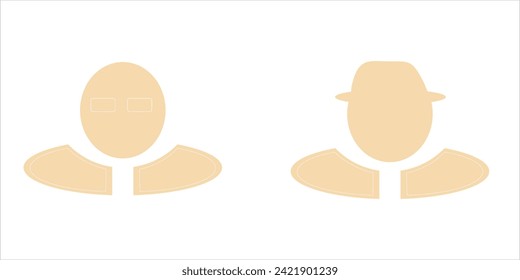 caracteres de silueta para un diseño adicional
