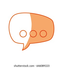 silhouette chat bubbles to message icon