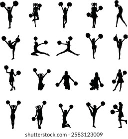 Silhouette Cheer Leader Set Bundle
