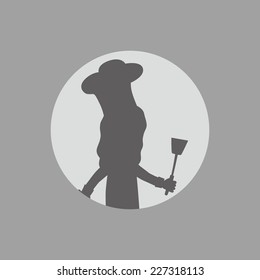 silhouette chef
