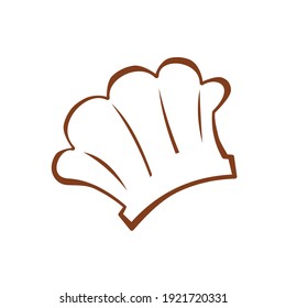 silhouette of chef hat vector graphic illustration. perfect for restaurant logo