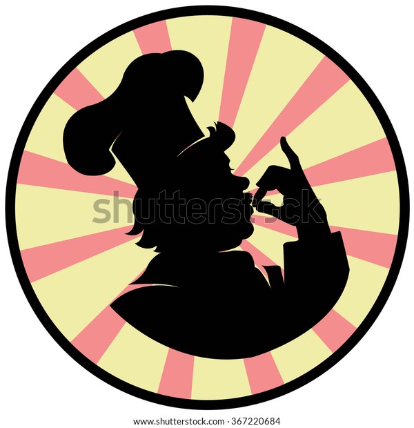 Silhouette Chef Illustration Stock Vector (Royalty Free) 367220684 ...