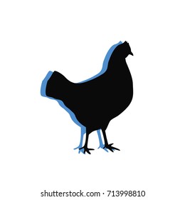 silhouette chicken 